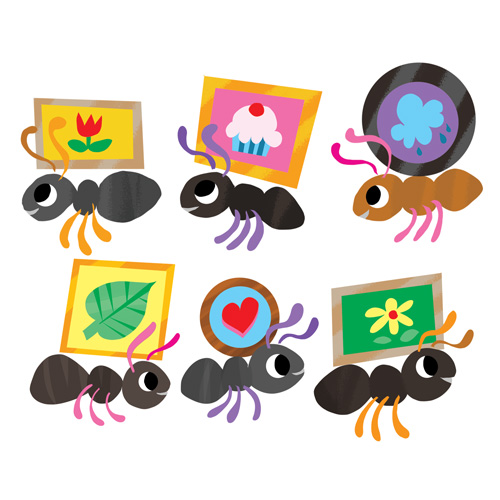 ants carrying art illustration from a MAWA poster